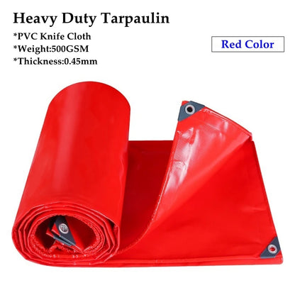 10 Colors 500GSM Heavy Duty PVC Tarpaulin Waterproof Knife Cloth Camping Tent Groundsheet Gazebos Canopy Awnings Shading Sails