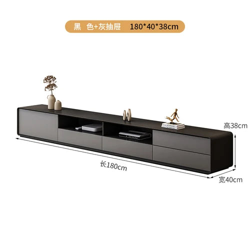 HYP Simple TV Cabinet Coffee Table Combination Nordic Set Modern Living Room Floor Cabinet Large and Small Apartment Type