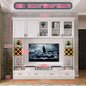 Nordic Living Room Overall TV Cabinet Unit Wall Background Wall Cabinet Modern Minimalist Small Apartment
