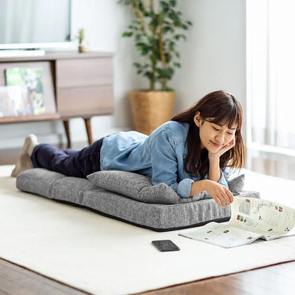 Floor Chair Japanese Style Adult Foldable Multifunctional Leisure Tatami Lazy Sofa Folding Chaise Lounge Soft and Comfortable