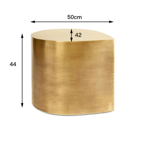 Fresh Four-Leaf Clover Tea Table Tear Drop Coffee Table Brushed Bronze Craft Adler Shaped Sofa Side Table