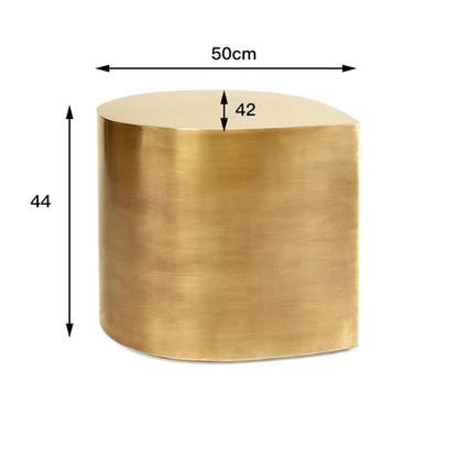 Fresh Four-Leaf Clover Tea Table Tear Drop Coffee Table Brushed Bronze Craft Adler Shaped Sofa Side Table