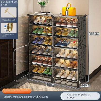 Shoerack Cabinet Shoe Rack Storage Organizer Shelf Shoes Entrance Hallway Furniture Cupboards Splicing Dustproof Transparent Box