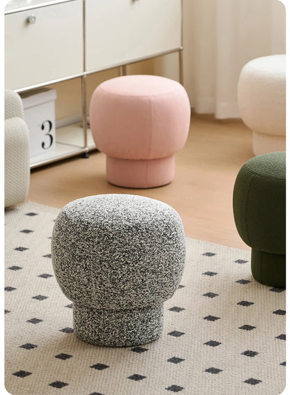 Nordic Furniture, Living Room Sofa Stools, Bedroom Dressing Stool, Porch Shoe Changing Stool, Circular Mobile Seat,Leisure Chair