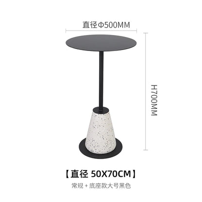 Milk Tea Shop Cement Side Table Simple Modern Concrete Side Table Designer Living Room Nordic Heytea Coffee Shop Round Table