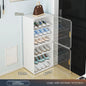 Small-Scale Foldable Cabinets For Home Living Room Multilayer Large Space Shelf Student Dormitory Dust Proof Shoe Storage Rack