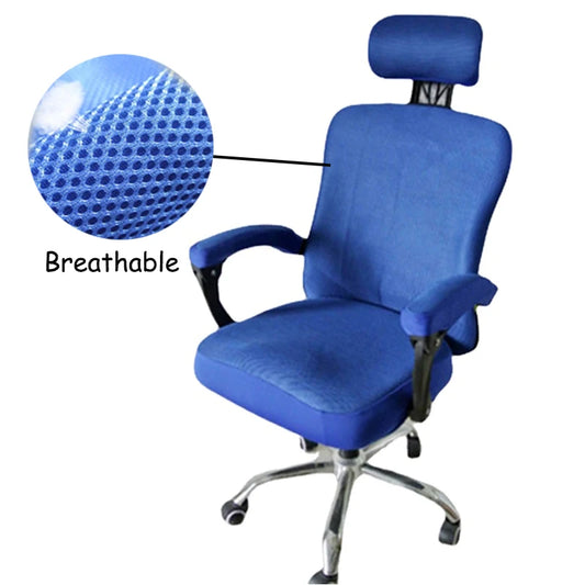 3pcs/lot Office Chair Covers Stretch Spandex Computer Swivel Chair Seat Covers Armrest Gaming Chair Cover Split Chair Slipcovers
