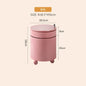 Nordic Furniture, Creative Nightstands, Bedroom Cabinets, Bedside Tables, multifunctional Locker Cart,Round Revolving Side Table
