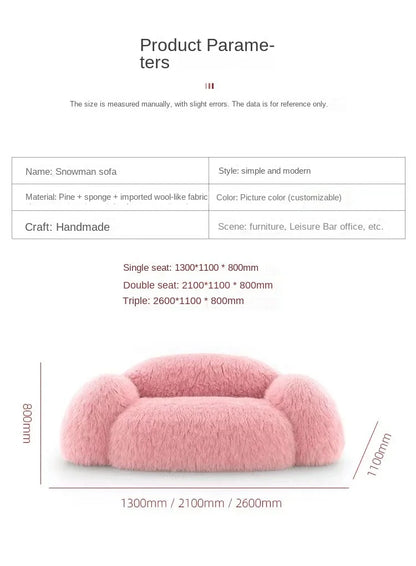 Relax 3 Seater Sofa Stretch Living Room Unusual Modern Couch Pink Lazy Designer Curved Ergonomic Canape Salon Home Furniture