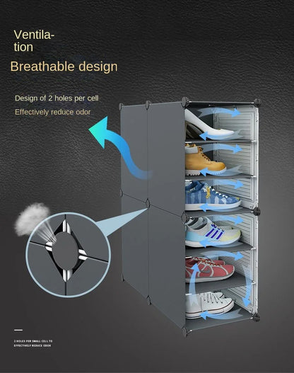 Modern Household Multilayer Plastics Shoe Rack Hallway Cabinets For Living Room Dustproof Storage Shelves Home Bedroom Furniture