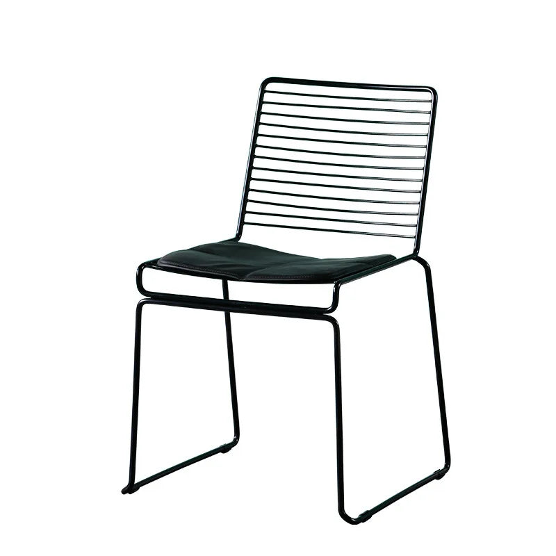 Nordic Dining Chair Modern Minimalist Creative Outdoor Iron Wire Personality Office Hollow Leisure Computer Chair Dropshipping
