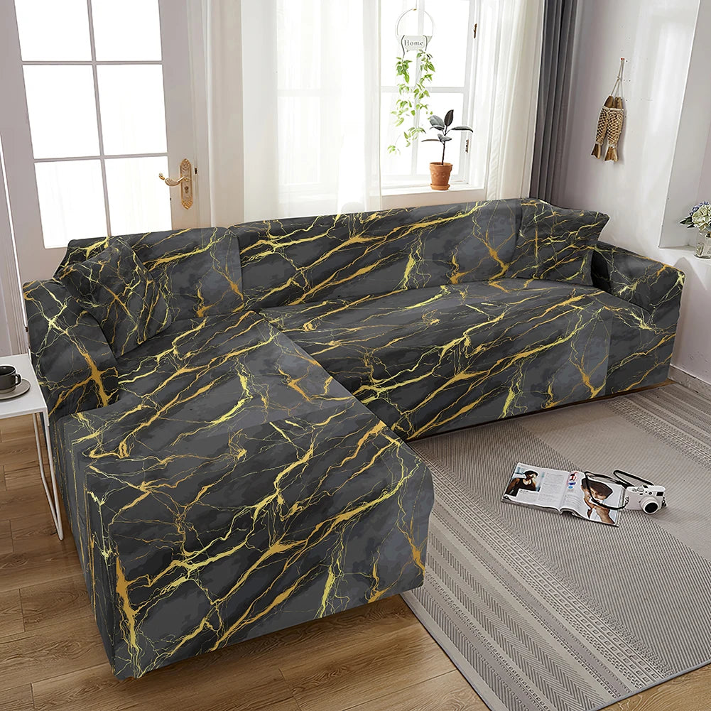 Cover For Living Room Adjustable Marble Sofas Chaise Covers Lounge Sectional Couch Corner Sofa Slipcover L Shape