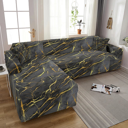 Cover For Living Room Adjustable Marble Sofas Chaise Covers Lounge Sectional Couch Corner Sofa Slipcover L Shape