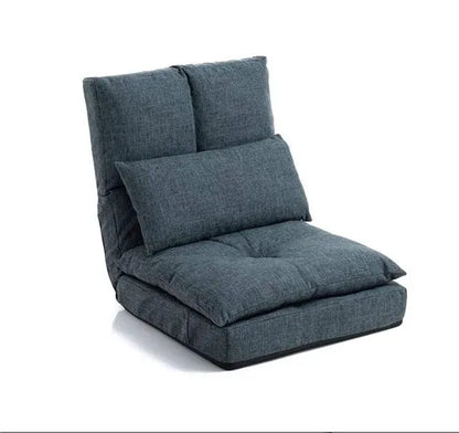 Floor Chair Japanese Style Adult Foldable Multifunctional Leisure Tatami Lazy Sofa Folding Chaise Lounge Soft and Comfortable