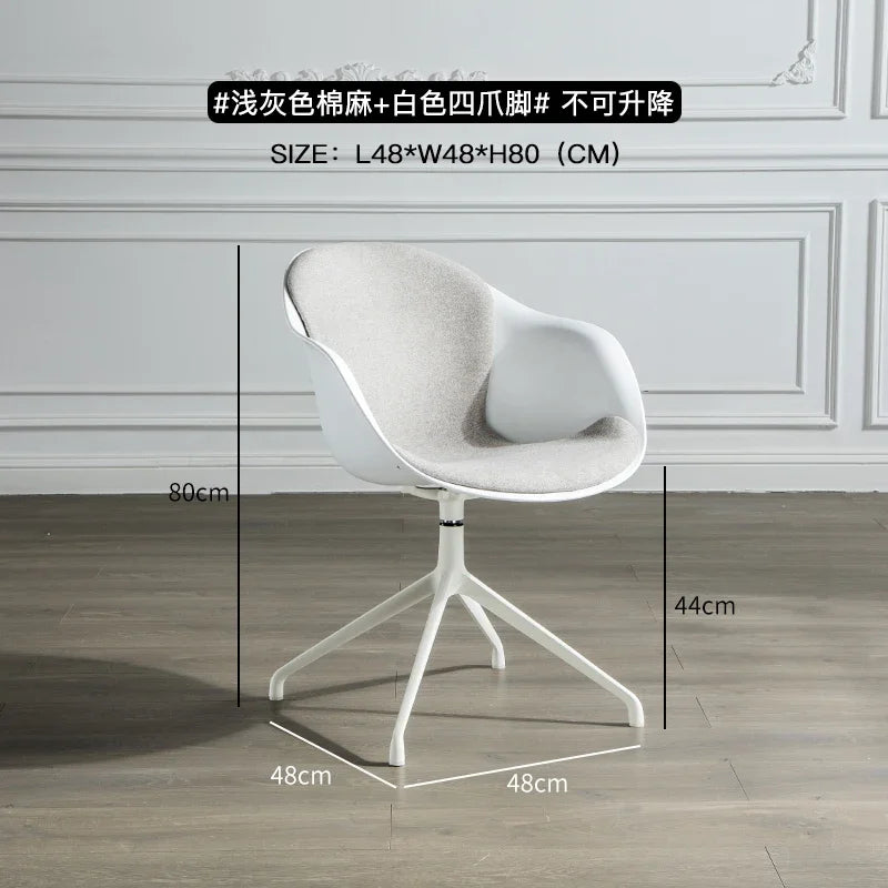 Nordic Computer Chair Creative Office Staff Lifting Swivel Chair Backrest Chair