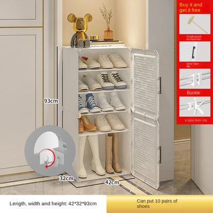 Shoe Rack Storage Cabinet Simple Household Small Entrance Modern Dormitory Home Furniture Living Room Shoes Organizer Cupboards