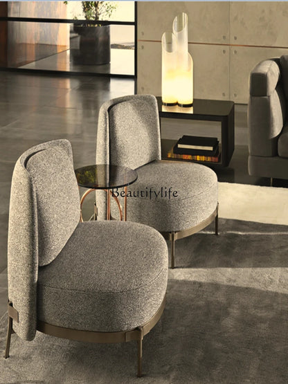 Nordic Single-Seat Sofa Chair Living Room Home Sofa Table and Chair
