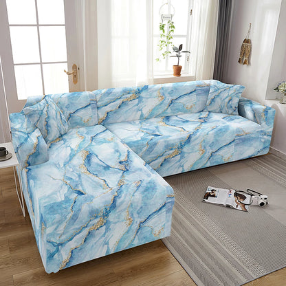 Cover For Living Room Adjustable Marble Sofas Chaise Covers Lounge Sectional Couch Corner Sofa Slipcover L Shape