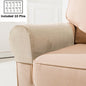 1 Pair Sofa Armrest Covers Velvet Elastic Chair Arm Covers Armrest Protectors for Living Room Included 10 pins to keep covers