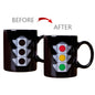 Creative Battery Magic Mug Positive Energy Color Changing Cup Ceramic Discoloration Coffee Tea Milk Mugs Novelty Gifts 12 style