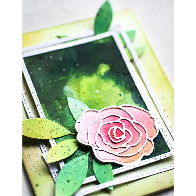 New Hot Selling Christmas Rectangle Frame Series Metal Cutting Die Scrap Book Stamps/photo Albums Decorative Embossed Diy Handma