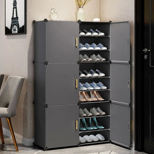 Modern Home Furniture Shoe Rack Cabinets Storage Organizers For Room Cupboard Hallway Entrance Shelf Shoes Layers Dustproof