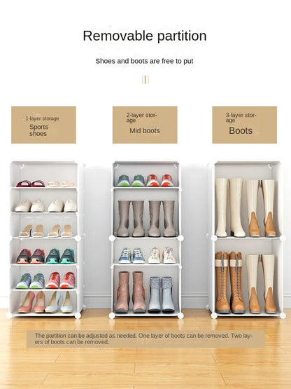 Shoe Rack Storage Cabinet Simple Household Small Entrance Modern Dormitory Home Furniture Living Room Shoes Organizer Cupboards