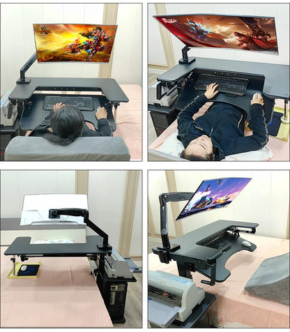 Cross bed computer desk, laptop desktop computer desk, bedside table, lifting table, lazy table, cockpit suspension bracket