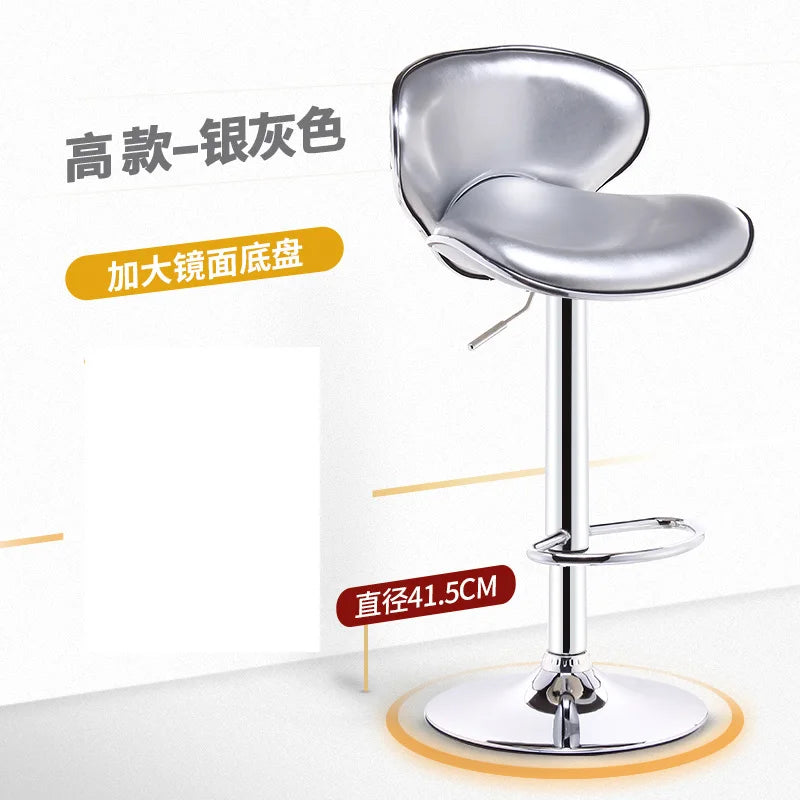 Bar Furniture High Stools Kitchen Adjustable Lift Backrest Bar Chair Swivel Nordic Bar Counter Sofa Chairs Bar Banks Dining Seat