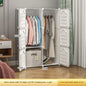 Household Bedroom Dustproof Clothes Cabinets Plastic Collapsible Durable Storage Rack Of Foldable Simplicity Wardrobe Furniture