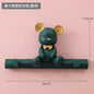 Cartoon Bear Hook Porch Key Hook Clothes Rack Wall Coat Keychain Bathroom Accessories Holder Hook Hat Clothes Display Stands