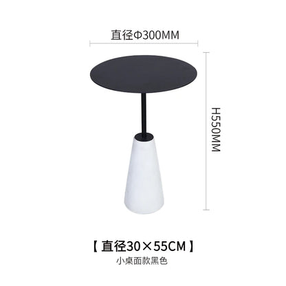 Milk Tea Shop Cement Side Table Simple Modern Concrete Side Table Designer Living Room Nordic Heytea Coffee Shop Round Table