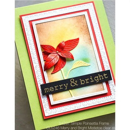 New Hot Selling Christmas Rectangle Frame Series Metal Cutting Die Scrap Book Stamps/photo Albums Decorative Embossed Diy Handma