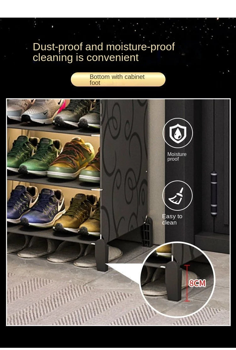 Shoe Rack Cabinets Shelf Shoes Storage Organizer Cupboards Furniture Hallway Entrance Multiple Layer Dustproof Cover Transparent