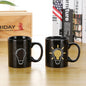 Creative Battery Magic Mug Positive Energy Color Changing Cup Ceramic Discoloration Coffee Tea Milk Mugs Novelty Gifts 12 style