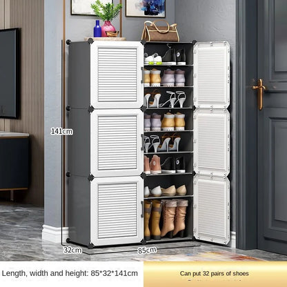 Modern Household Multilayer Plastics Shoe Rack Hallway Cabinets For Living Room Dustproof Storage Shelves Home Bedroom Furniture
