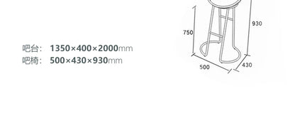 Pqf Retractable Bar Table against the Wall Family Living Room Partition Integrated