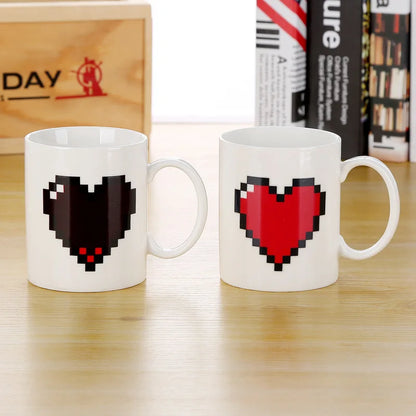 Creative Battery Magic Mug Positive Energy Color Changing Cup Ceramic Discoloration Coffee Tea Milk Mugs Novelty Gifts 12 style