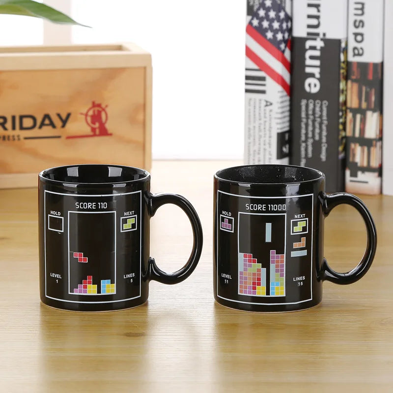 Creative Battery Magic Mug Positive Energy Color Changing Cup Ceramic Discoloration Coffee Tea Milk Mugs Novelty Gifts 12 style
