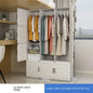 Simplicity Household Bedroom Dustproof Clothes Cabinets For Plastic Assemble Storage Rack Foldable Multilayer Wardrobe Furniture