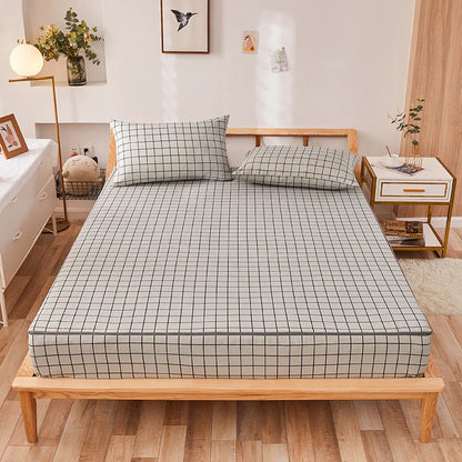 Zipper Detachable Mattress Protector, Kawaii Printed Six-sided Fully Enclosed Dust Cover, Double Single Tatami Bed Cover 160x200