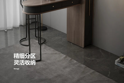 Pqf Retractable Bar Table against the Wall Family Living Room Partition Integrated
