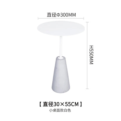 Milk Tea Shop Cement Side Table Simple Modern Concrete Side Table Designer Living Room Nordic Heytea Coffee Shop Round Table