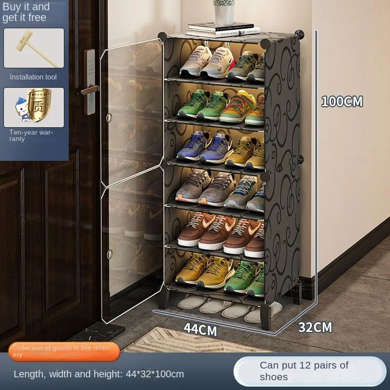 Shoerack Cabinet Shoe Rack Storage Organizer Shelf Shoes Entrance Hallway Furniture Cupboards Splicing Dustproof Transparent Box
