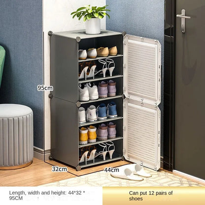 Modern Household Multilayer Plastics Shoe Rack Hallway Cabinets For Living Room Dustproof Storage Shelves Home Bedroom Furniture