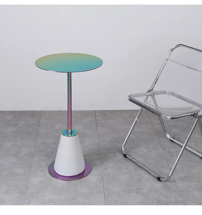 Milk Tea Shop Cement Side Table Simple Modern Concrete Side Table Designer Living Room Nordic Heytea Coffee Shop Round Table