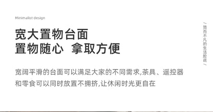 Tempered glass coffee table, living room, household, simple combination, round table, high-end feeling, small unit, side table