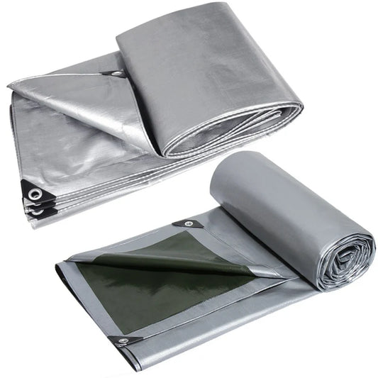 2 Kinds PE Tarpaulin Camping Tent Waterproof Groundsheet Garden Furniture Rainproof Cover Pergolas Canopy Awnings Sun Shelter