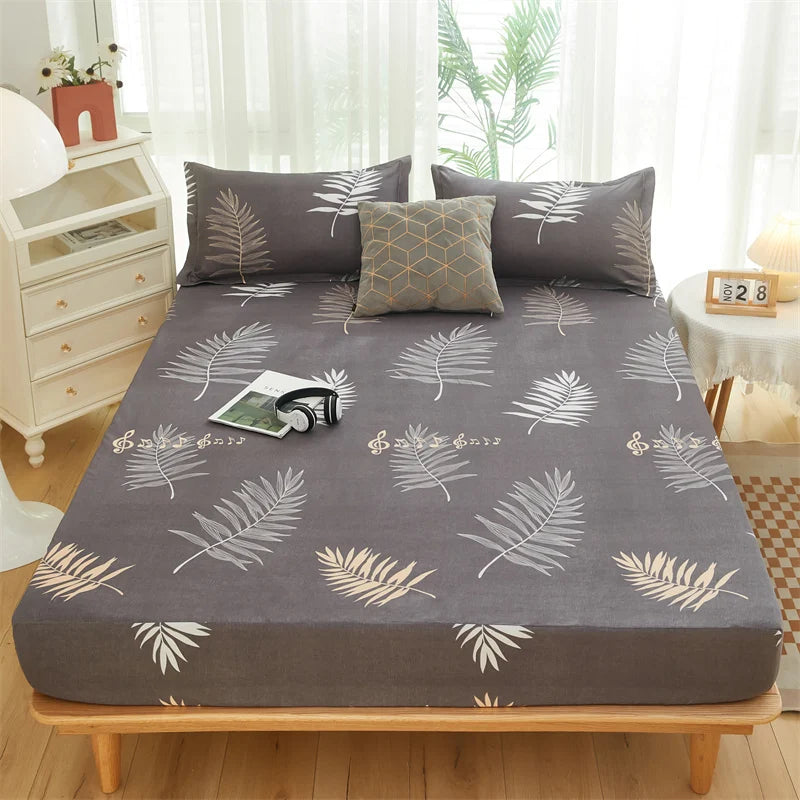 Yaapeet Home Textile Cartoon Blue Whale Bedding Fitted Sheet King Queen Single Size Boy Girl Kid Bed Mattress Cover Protector