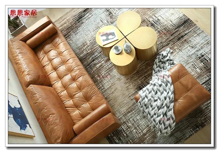 Fresh Four-Leaf Clover Tea Table Tear Drop Coffee Table Brushed Bronze Craft Adler Shaped Sofa Side Table